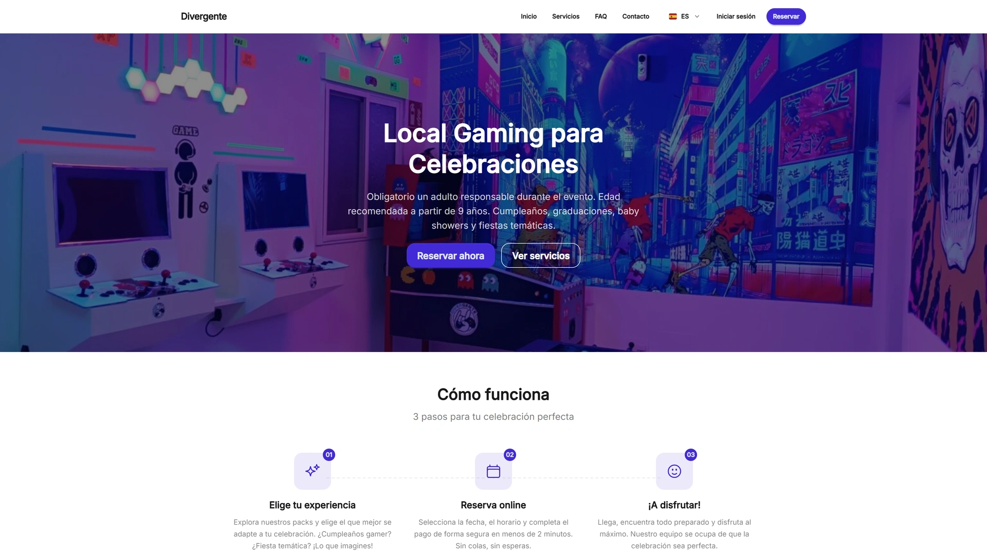 Customer website desktop preview